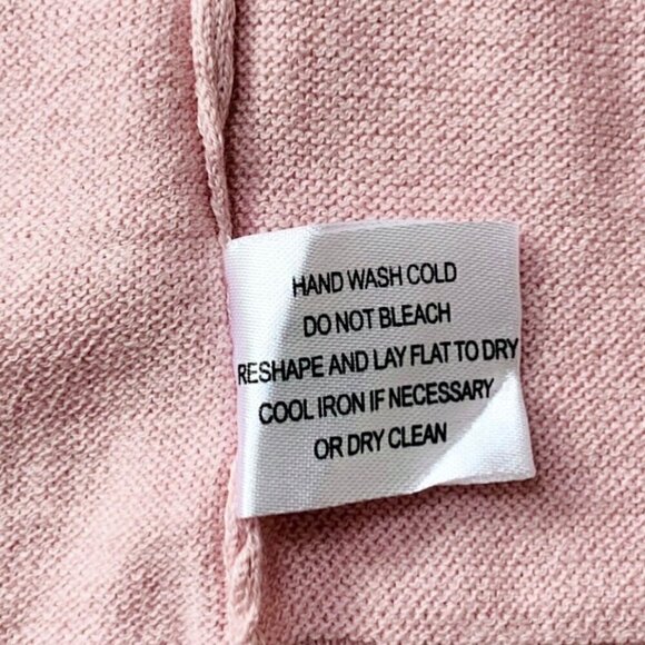 NWT Cullen Sweater Sz.L Pink Black Lace Ballet Neck Lightweight Relaxed Fit - Picture 9 of 11